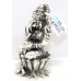 Silver 925 Sterling Puja Ganesha Lotus Figurine Statue Article Idol India W463